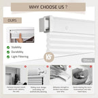 Grandekor No Drill No Tools Cordless Cellular Shades, 43.5" W x 48" H, Light - Image 5