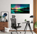 Cao Gen Decor Art S01998 Wall Art Aurora scenery Painting on Canvas Stretched - Image 9