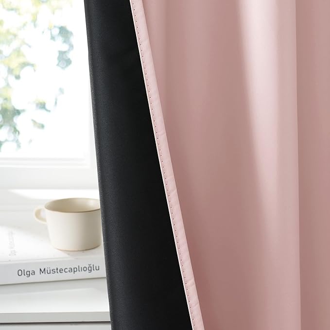 RYB HOME 100% Blackout Short Curtains - Image 4