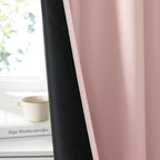 RYB HOME Bedroom Blackout Curtains 72 inches Long, 100% Blackout Thermal - Image 3