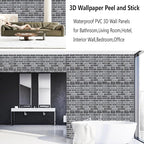 3D Wall Panels Peel and Stick, 3D Brick Wallpaper Peel and Stick, 10 Pack - Image 7