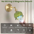 Vintage Battery Operated Wall Sconces - 5000mAh Rechargeable Dimmable Wireless - Image 6