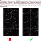 Chejiaye 10pcs Marble Peel and Stick Backsplash Waterproof Washroom Wall Panels - Image 8