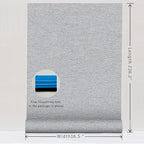 SHUFA Gray Cotton-Like Textured Grasscloth Wallpaper Matte Thick Real Woven - Image 9