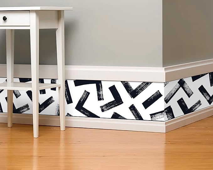 FLFK Black and White Design Wallpaper Border - Image 3