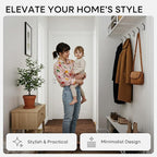 Homeforia Wall Coat Hook Rack - Image 2