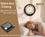 Vintage Wall Clock 16 Inch Quartz Silent Non-Ticking Analog Clock - Image 4