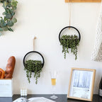 Artificial Hanging Plants Hanging Planter Fake Succulents Artificial String of - Image 4