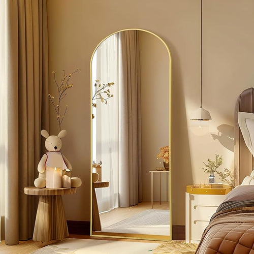 56"X18" Arched Full Length Mirror, Tempered Glass Full Body Mirror - Image 2