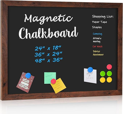 4 THOUGHT Chalk Board 24" x 36", Magnetic Large Chalkboard by 4Thought