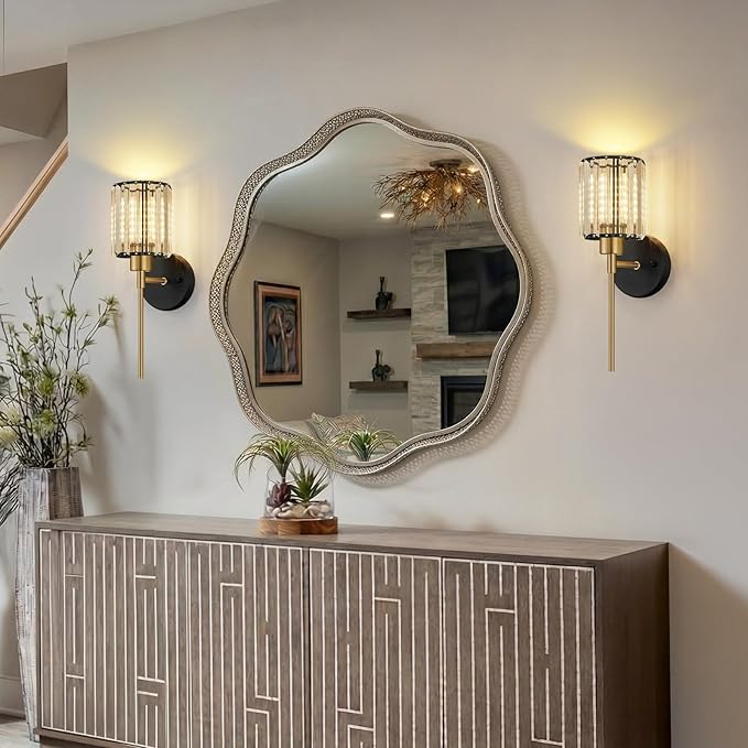 Crystal Battery Operated Wall Sconces, 12 Colors and 3CCT Dimmable Crystal Wall - Image 6
