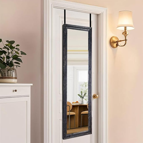 50"x16" Door Mirror, Rustic Full Length Mirror, Over The Door Hanging Mirrors by Unknown
