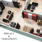 NICETOWN Room Dividers Curtain Screen Partitions, Patio Sliding Door Curtain - Image 6