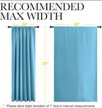NICETOWN 2 Panels Blackout Curtains, Rod Pocket Window Curtains Room Darkning - Image 6