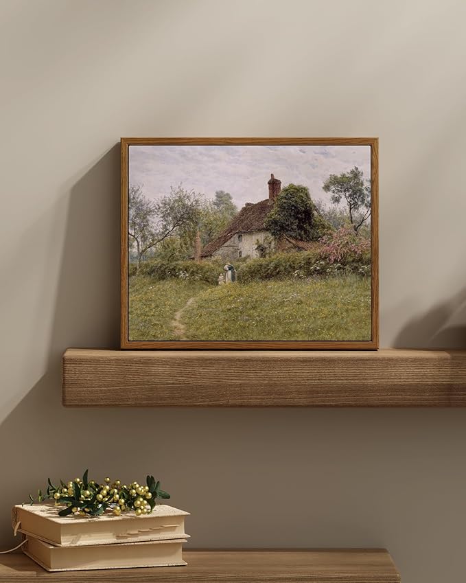 InSimSea Framed Canvas Wall Art Vintage Decor, Landscape Wall Art Prints - Image 3