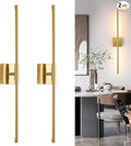 Morauroral 36 Inch Battery Operated Wall Sconces Set of 2, Dimmable Battery by Morauroral