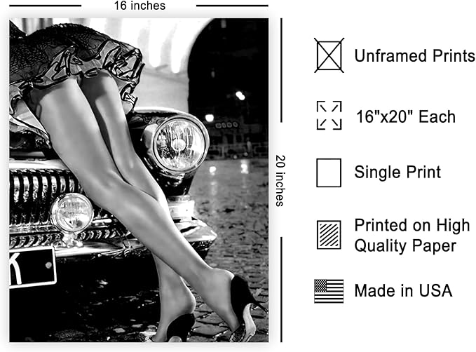 Poster Master Sexy Legs on Classic Car Poster - Image 2