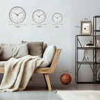 Wall Clock 10 Inch Non-Ticking Silent Modern Simple Style Round Decor Clock - Image 3
