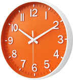 HZDHCLH Wall Clocks Battery Operated, Wall Clock Orange, 12 inch Wall Clock - Image 2