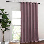 NICETOWN Room Divider Curtain 132 Inches Long, Wide Blackout Sliding Door - Image 8