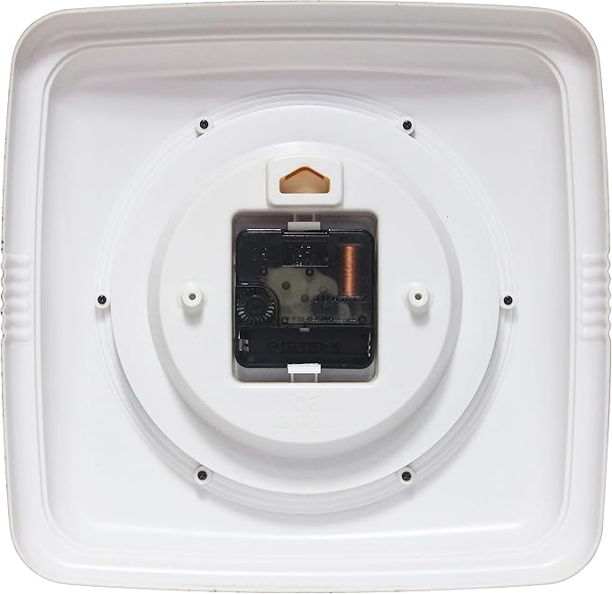 Infinity Instruments Retro – 9-Inch Square Silent Non-Ticking Mid-Century - Image 4
