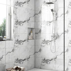 Chejiaye 10pcs Marble Peel and Stick Backsplash Waterproof Washroom Wall Panels - Image 2