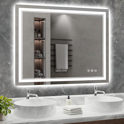 48x40 Inch LED Bathroom Mirror by Wedhouc