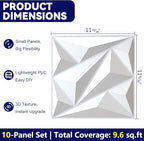 3D Wall Panel for Interior Wall Decor, PVC Wall Panels for Living Room Bedroom - Image 3