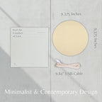 Minimalist LED Digital Wall Clock – USB Powered | Beige Lenin Style | 12/24 Hour - Image 7