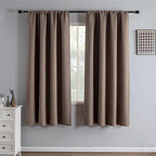 IGEMAEVE Blackout Curtains 72 Inch Length 2 Panels Set, Rod Pocket Energy by IGEMAEVE