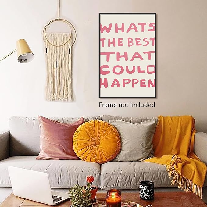 Yaasilinage Daily Reminder Positive Canvas Wall Art, Positive Affirmations Wall - Image 4