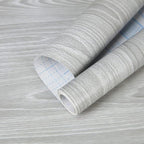 practicalWs 17.7"×393.7" Grey Wood Contact Paper, Waterproof Gray Wallpaper by practicalWs