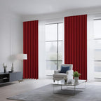 CUCRAF Red Blackout Curtains 96 inch Length 2 Panels Set, Rod Pocket Room - Image 8