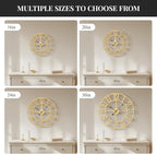 Cuspin Gold Wall Clock 16 Inch, Decorative Wall Clocks Battery-Operated - Image 6