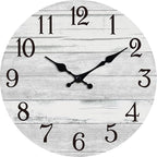 KECYET Wall Clock Battery Operated 8 Inch Gray Silent Non Ticking Country by KECYETWALLCLOCK