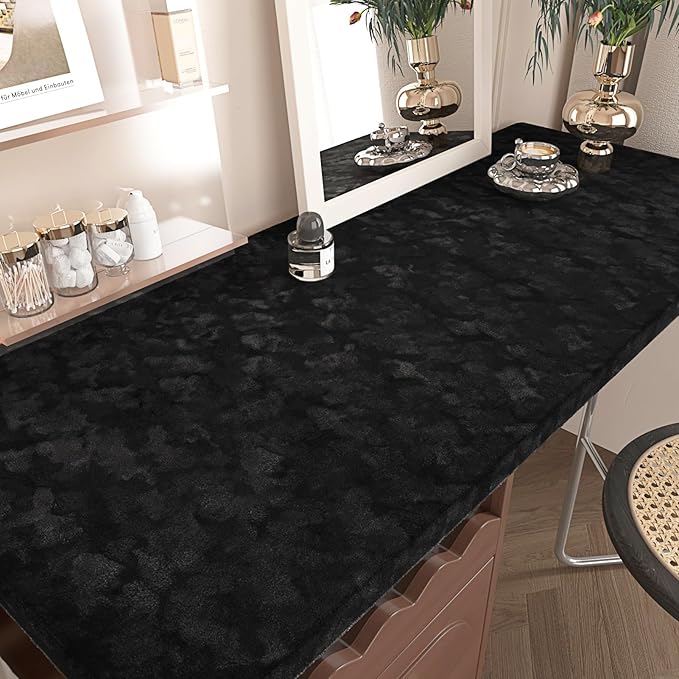 Wallercity Self Adhesive Felt Fabric Wallpaper Black Velvet Wallpaper Peel and - Image 2