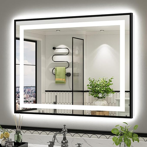 40x32 Inch LED Bathroom Mirror by Briivuemodernmirrors