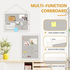DOLLAR BOSS Cork Boards with Linen 2-Pack 16''X 12'' Cork Board - Image 2