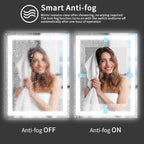 Koonmi 48"x32" LED Mirror for Bathroom, 90CRI Anti-Fog Vanity Mirror - Image 2