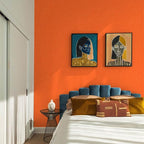Abyssaly Self Adhesive Wallpaper Orange Sticky Back Plastic Roll Removable - Image 3