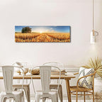 Sunset Forest Wall Art Nature Wheat Field Landscape Pictures Wall Decor - Image 5