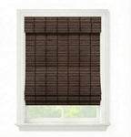 Cordless Woven Wood Roman Shades, 26W x 36H, Sarasota Cocoa, Sizes 20-72 Wide by FirstRateBlinds