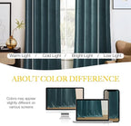 NICETOWN Greyish Blue Velvet Curtains, Luxury and Soft Thermal Insulated Velvet - Image 4