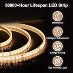 BEAUTYPEAK 24x24 LED Round Bathroom Mirror - Image 2