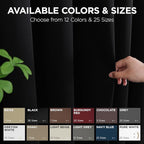 Joydeco Blackout Door Curtain for Doorway Privacy 96 Inches Long, Grommet - Image 7