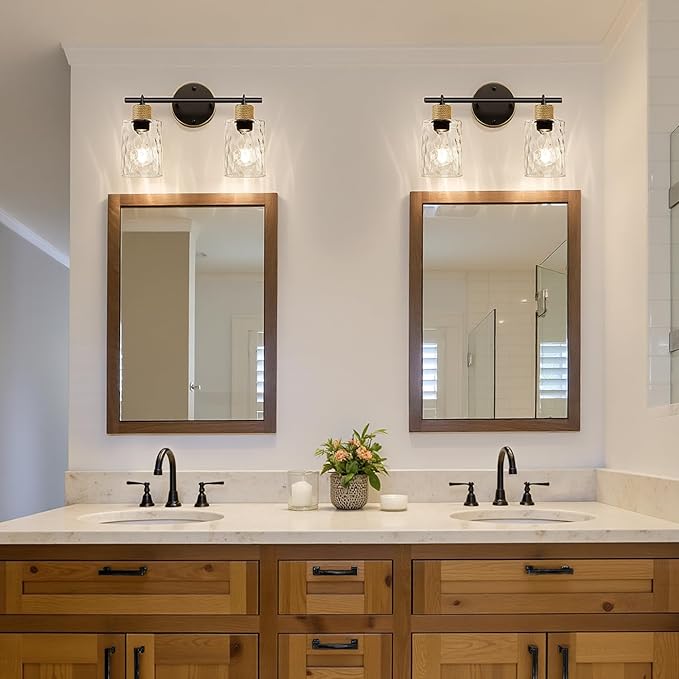 MOKATNG Bathroom Light Fixtures, 2-Light Coastal Vanity Lights - Image 4