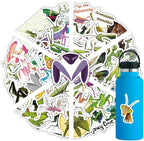 Mantis Stickers 50 Pcs Vinyl Cute Cartoon Insect Sticker for Laptop Water Bottle Motorcycle Computer Car Skateboard Snowboard Luggage,Waterproof Funny Animal Stickers for Teens Girls