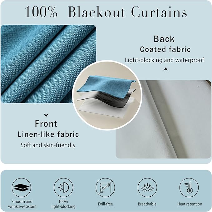 Adhesive 100% Blackout Curtain - Image 4