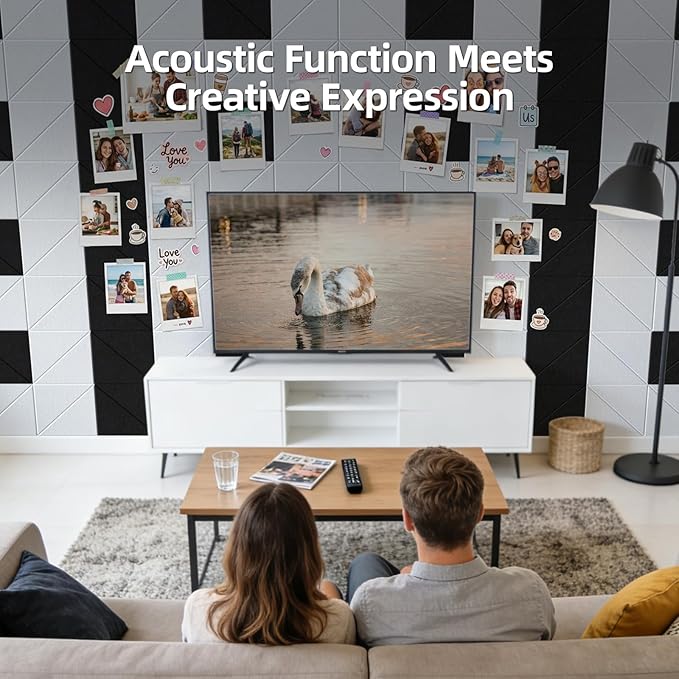 Vieshful 20 Pack Acoustic Panels, Peel & Stick Sound Absorbing Wall Panels - Image 9