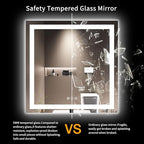 LOAAO 36X36 LED Bathroom Mirror - Image 8
